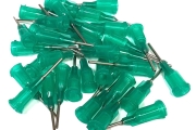 18g Blunt End Tip 0.5" Green (pack of 50)