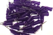 21g Blunt End Tip 0.5" Purple (pack of 50)